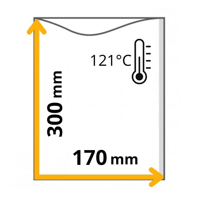 myvac busta sottovuoto liscia cottura, 170x300mm myvac busta sottovuoto liscia cottura, 170x300mm