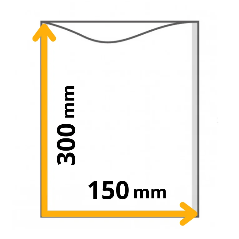 myvac busta sottovuoto liscia, 90my, 150x300mm myvac busta sottovuoto liscia, 90my, 150x300mm