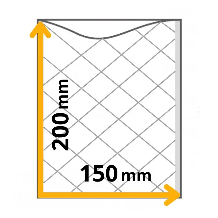myvac busta sottovuoto goffrata, 100my, 150x200mm