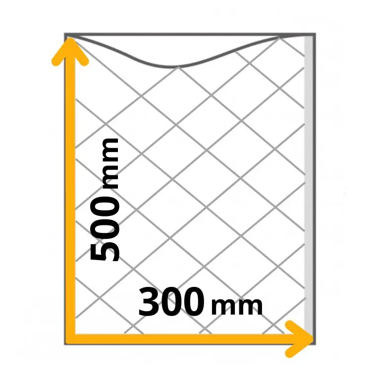 myvac busta sottovuoto goffrata, 100my, 300x500mm myvac busta sottovuoto goffrata, 100my, 300x500mm