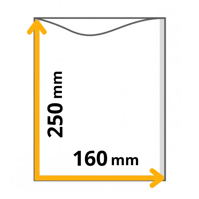 myvac busta sottovuoto liscia, 90my, 160x250mm myvac busta sottovuoto liscia, 90my, 160x250mm