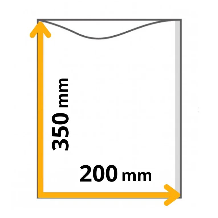 myvac busta sottovuoto liscia, 90my, 200x350mm myvac busta sottovuoto liscia, 90my, 200x350mm